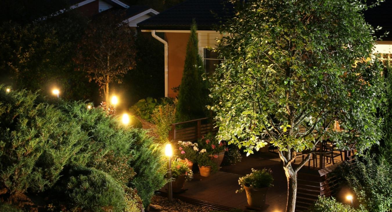 Garden electrics in Abergavenny